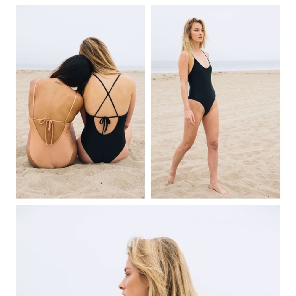 Whimsy + Row Annette One-Piece Swimsuit Black